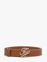 Riem Tommy hilfiger Bruin belt AW18568